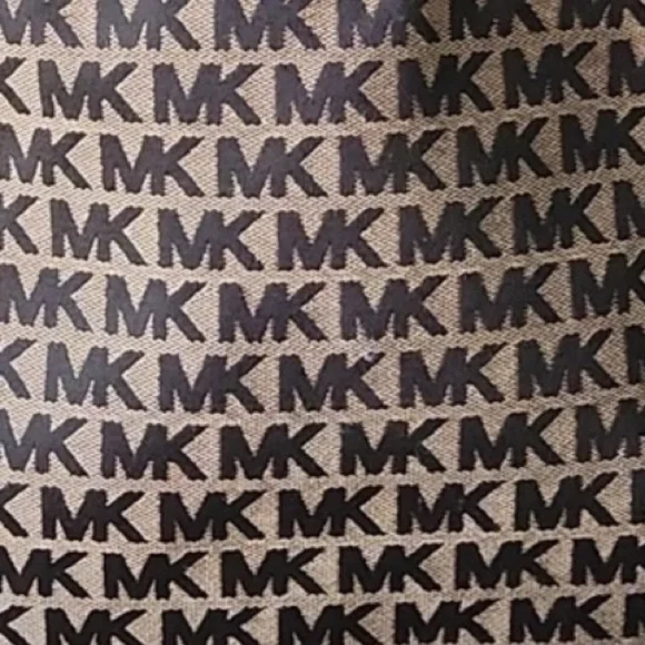 Michael Kors Black Jaquard Signature Canvas with Leather Straps Abbey Backpack - Picture 2 of 16